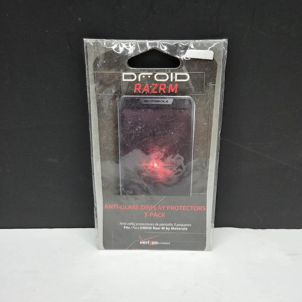 Motorola Droid Razr M Screen Protector 3-Pack Anti-Glare Matte Verizon XT907 New